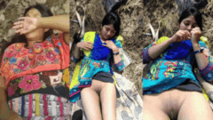 Jungle Creampie Shame - Desi Girl Covers Her Face While Her Hairy Pussy Drips His Load On Camera