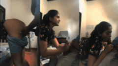 Topper Girl Intensively Jerks Her Teacher In His Chair